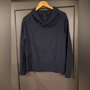 NWOT Men's Banana Republic Shawl Collar Blue Sweater size XL